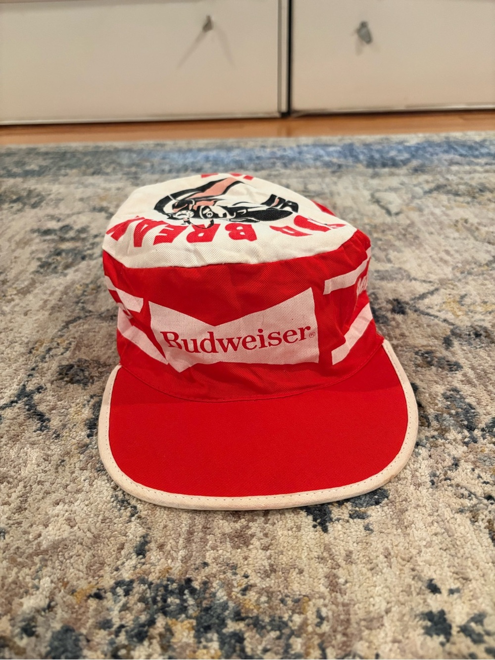 Vtg 80s Spring Break Bud Break Pensacola Beach Budweiser Beer Promo Painters Hat